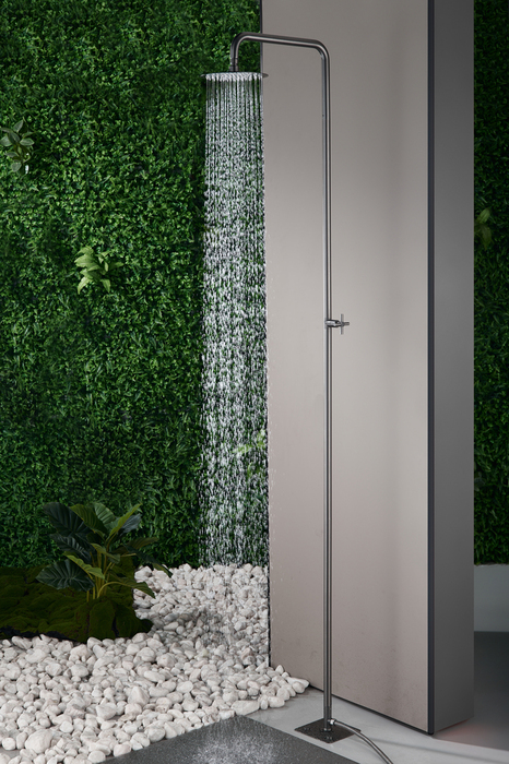 Utedusch Kallvatten Gunmetal Ø200 mm